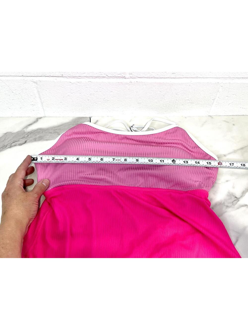 Pink and Magenta Size M Spaghetti Strap Swim Dress Swimsuit New without tags - Picture 7 of 8